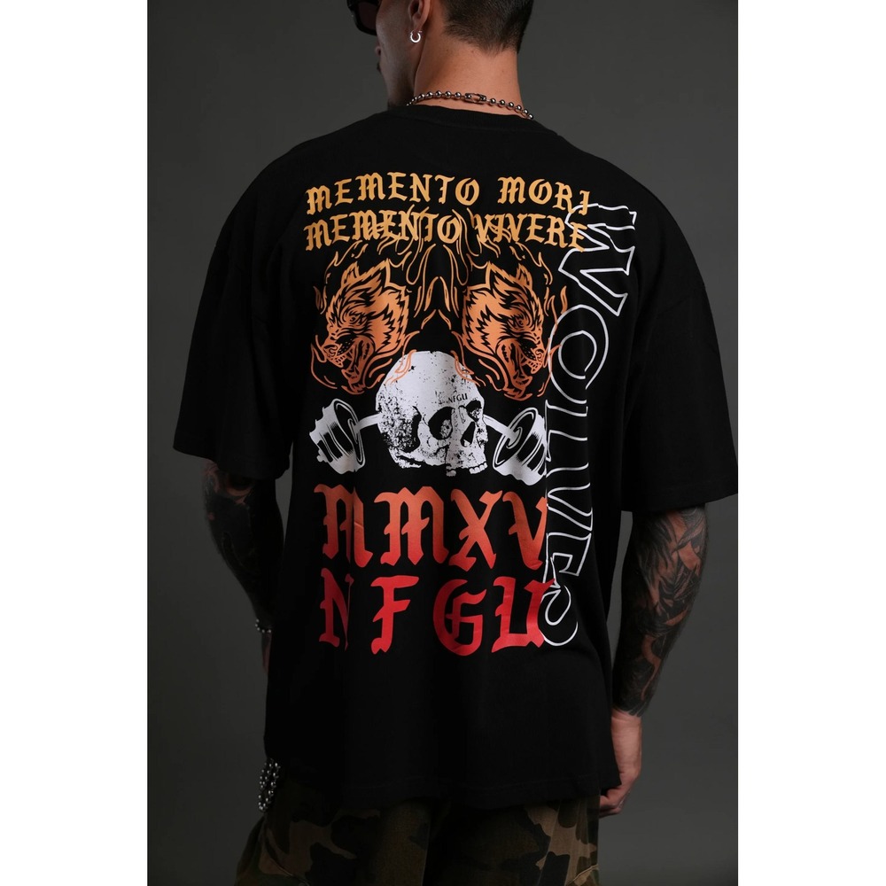 Darc Sport Yesterdays Gone Premium Oversized Tee Mens L Black Gym Shirt - Picture 2 of 9